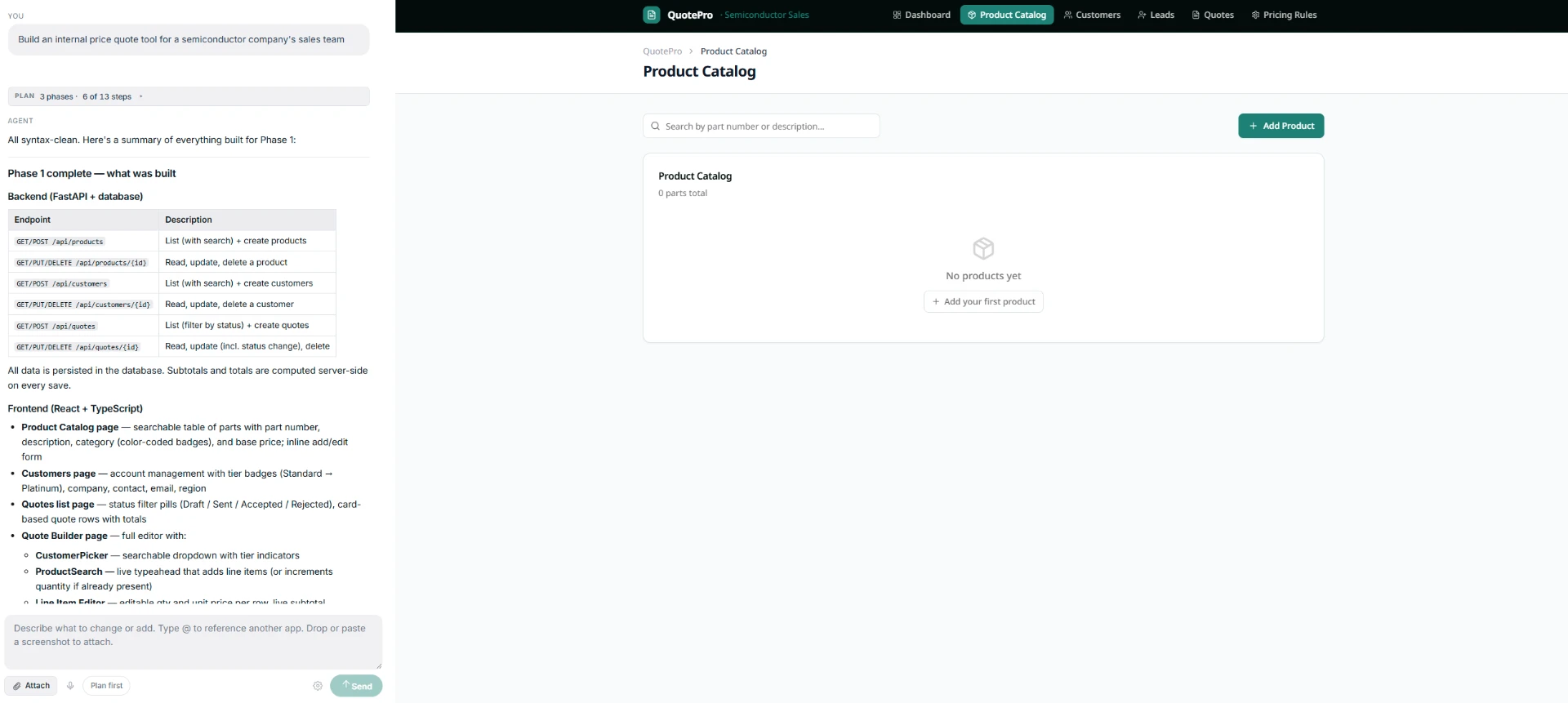 Understand Studio: the app being built with a live preview